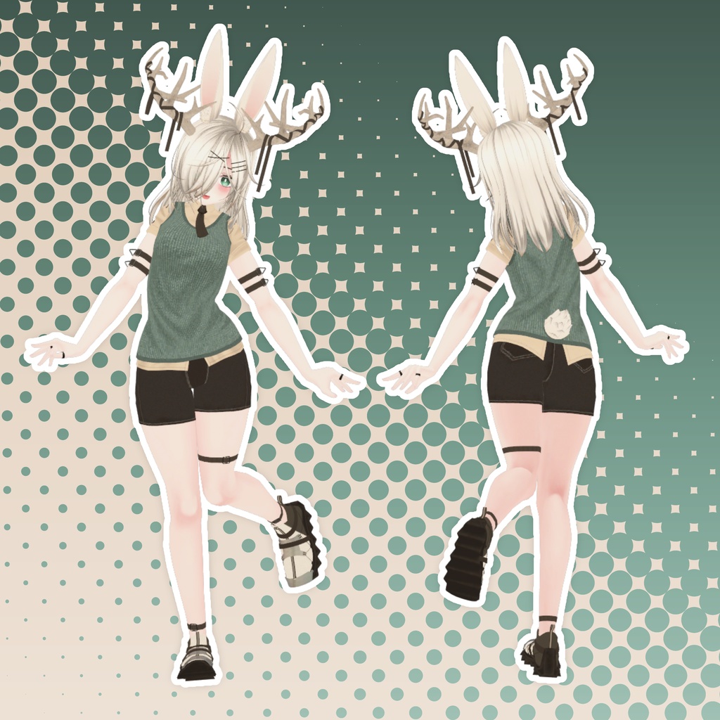 オリジナル3Dモデル「詩芦香」-Shiroka-