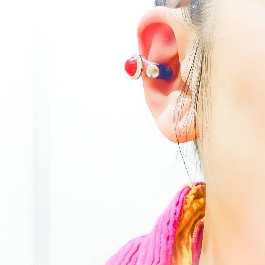 片耳 イヤーカフ 地球防衛軍ぽい 特撮 隊員 長官 メンズ