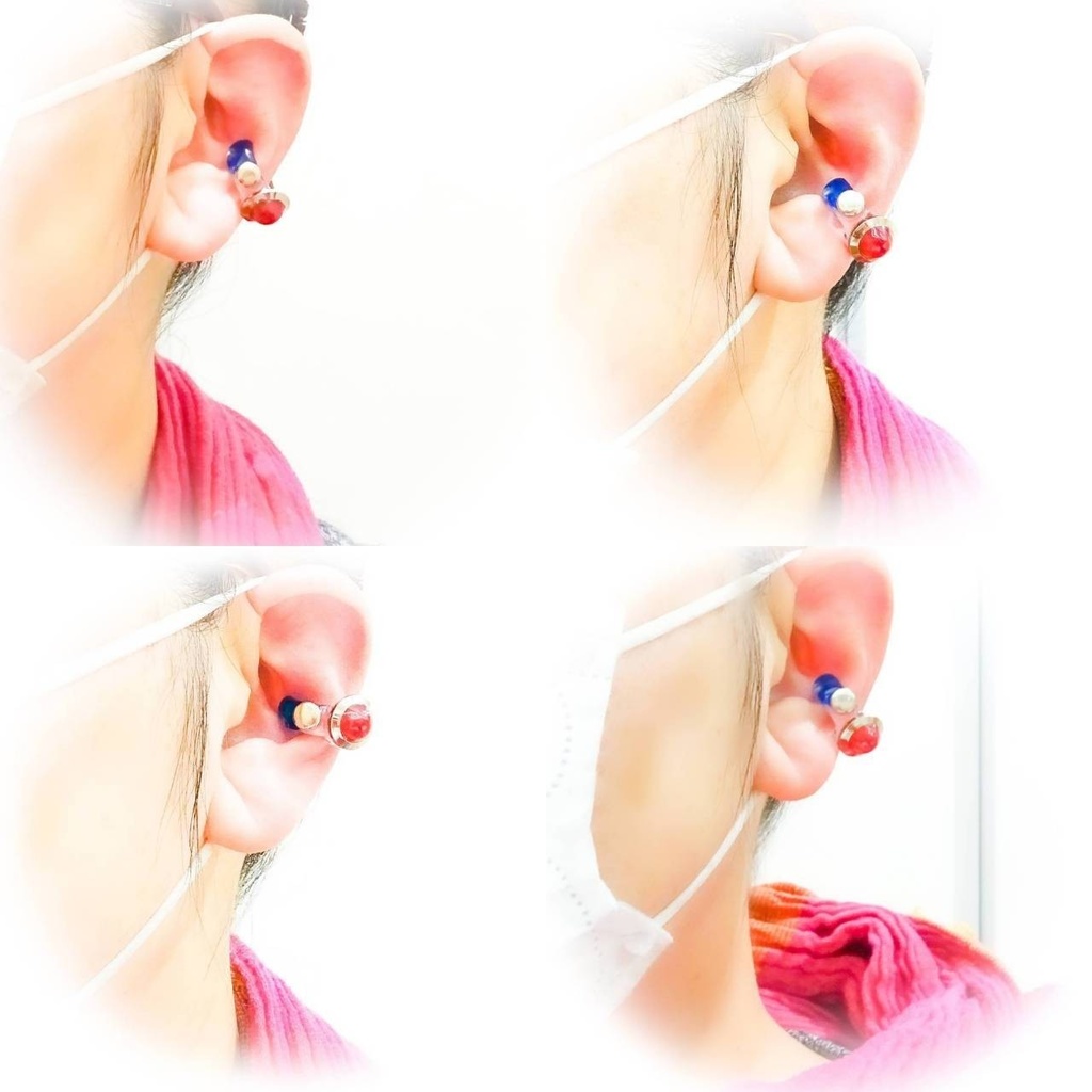 片耳 イヤーカフ 地球防衛軍ぽい 特撮 隊員 長官 メンズ