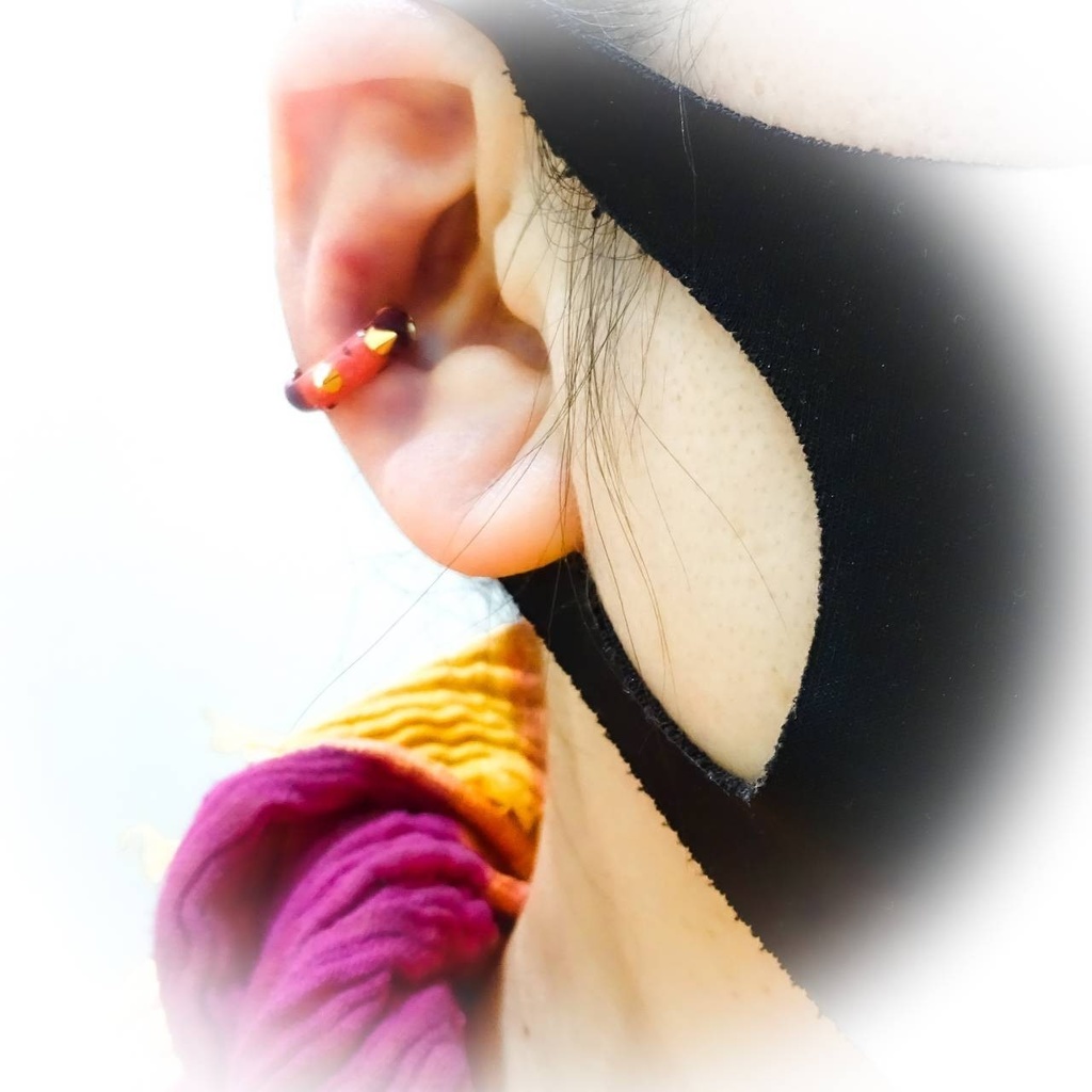 Cat devil な イヤーカフ キャットデビル 片耳 メンズ ユニセックス 猫耳 ねこ スタッズ