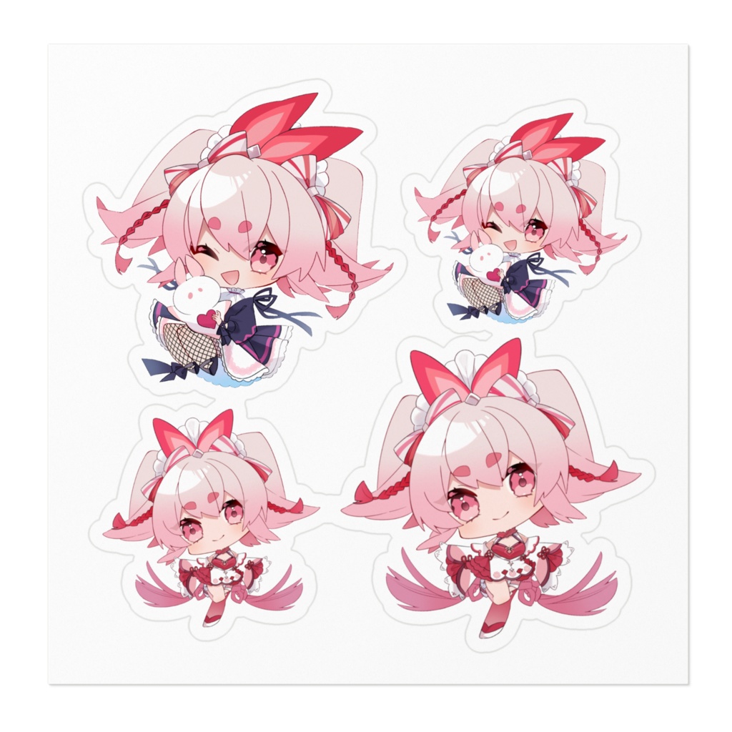 ステッカー100×100【流氷リオネ/Vtuber】