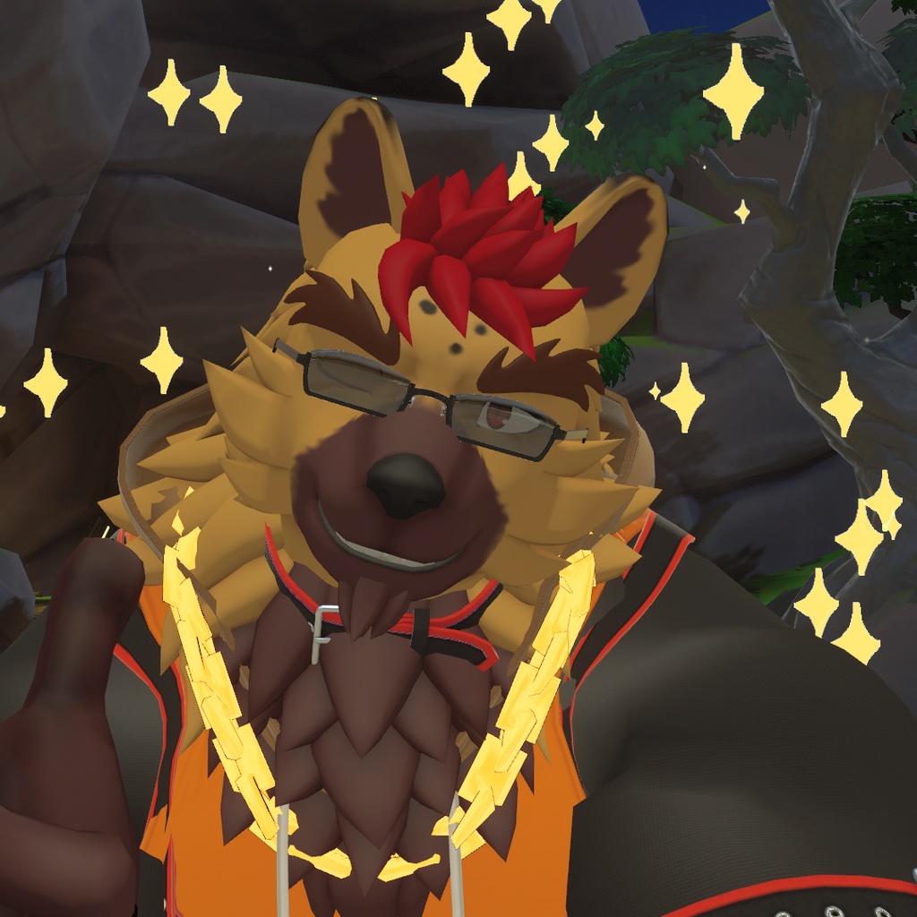 【無料】顔のいいアバター向けキラキラパーティクル