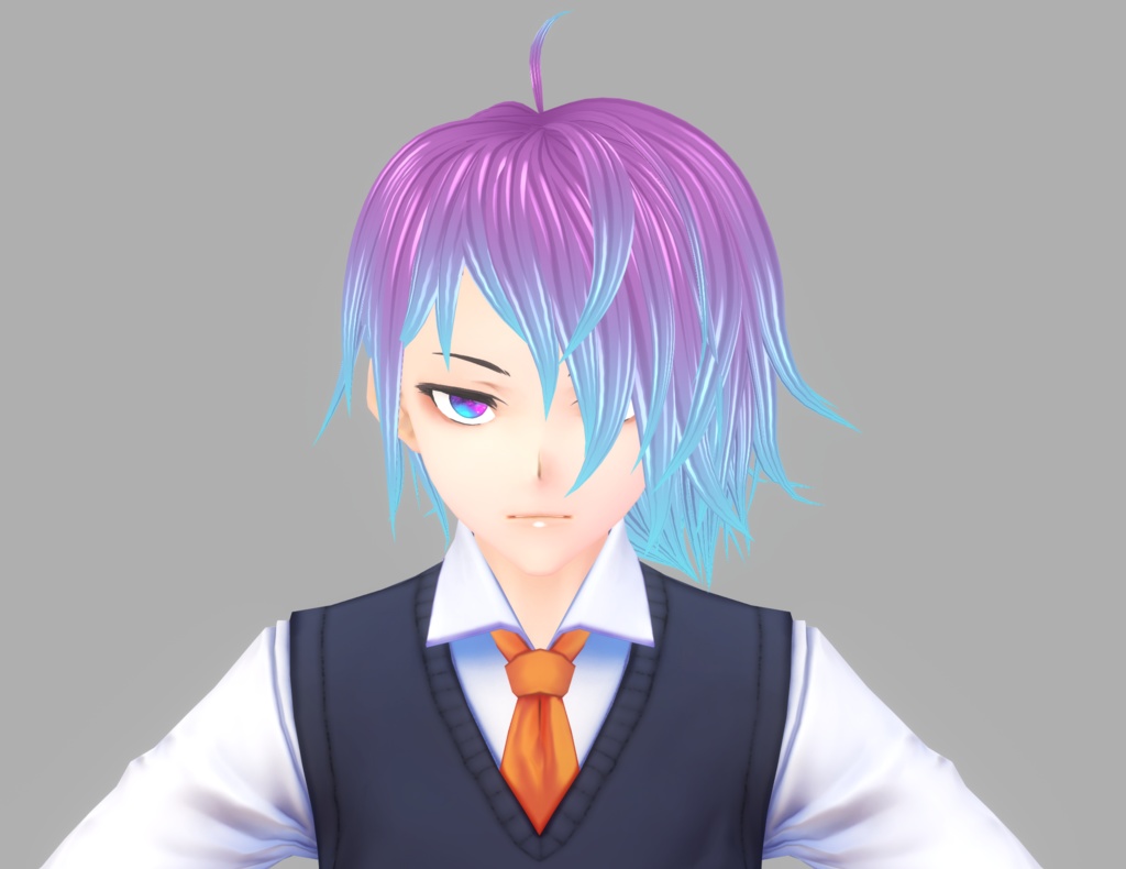 【Vroid】Hair + Galaxy eyes