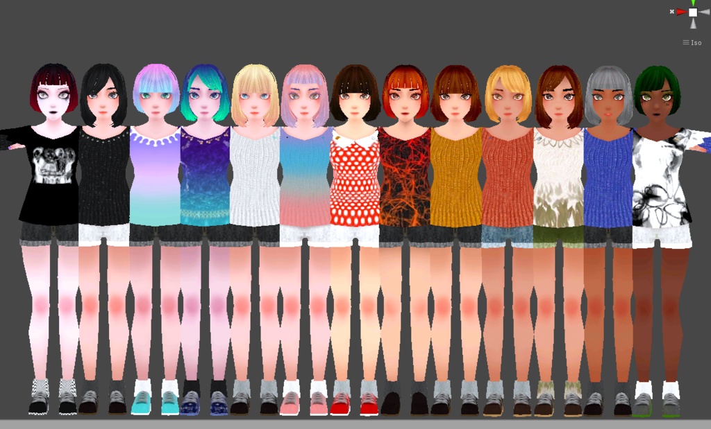 【VRChat想定3Dモデル】ミライミラ【Quest対応】