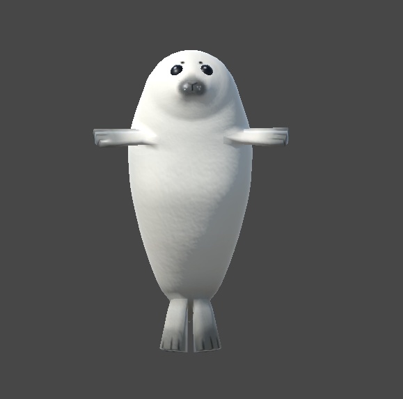 【VRChat】アザラシのあかちゃん【Quest対応3Dアバター】