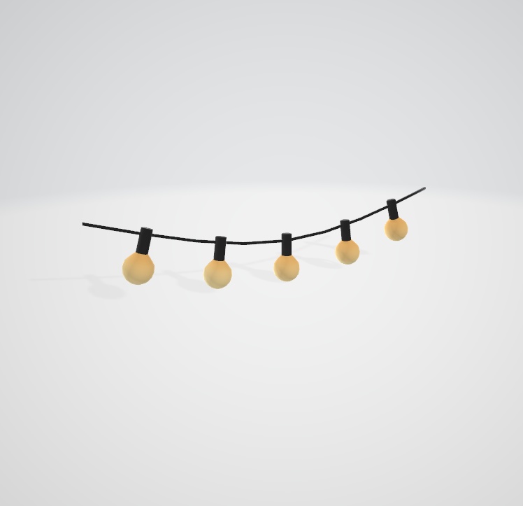 ストリングライト【3Dモデル】