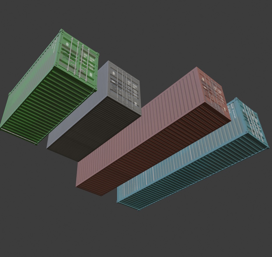 海上輸送コンテナ【3Dモデル】