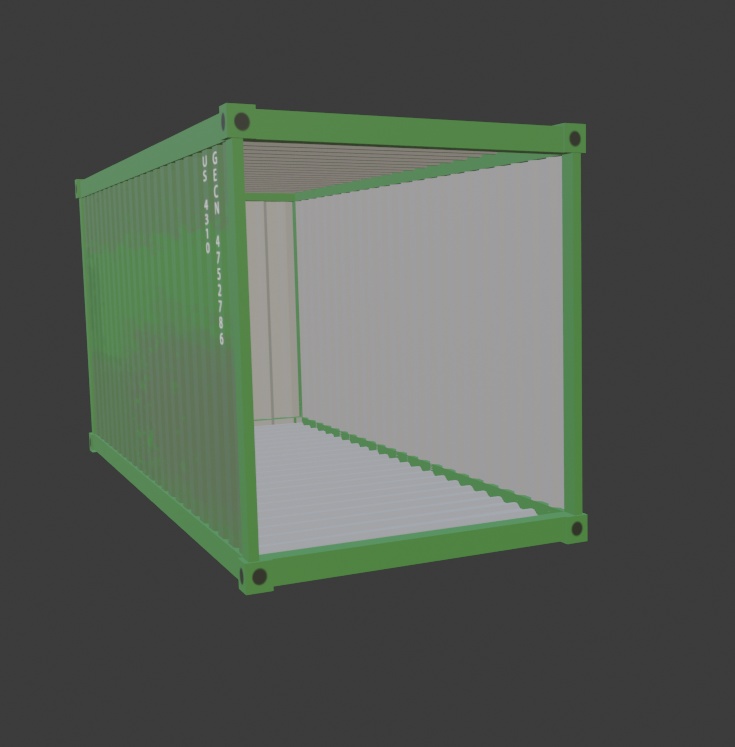 海上輸送コンテナ【3Dモデル】