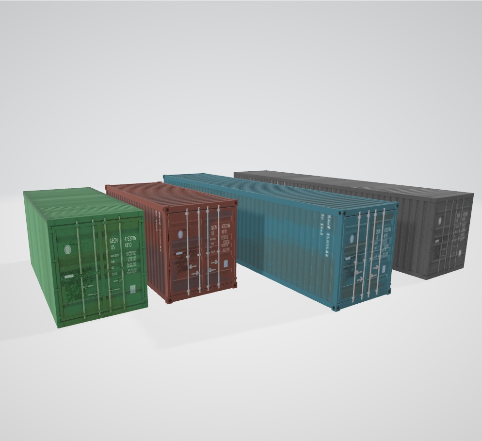 海上輸送コンテナ【3Dモデル】