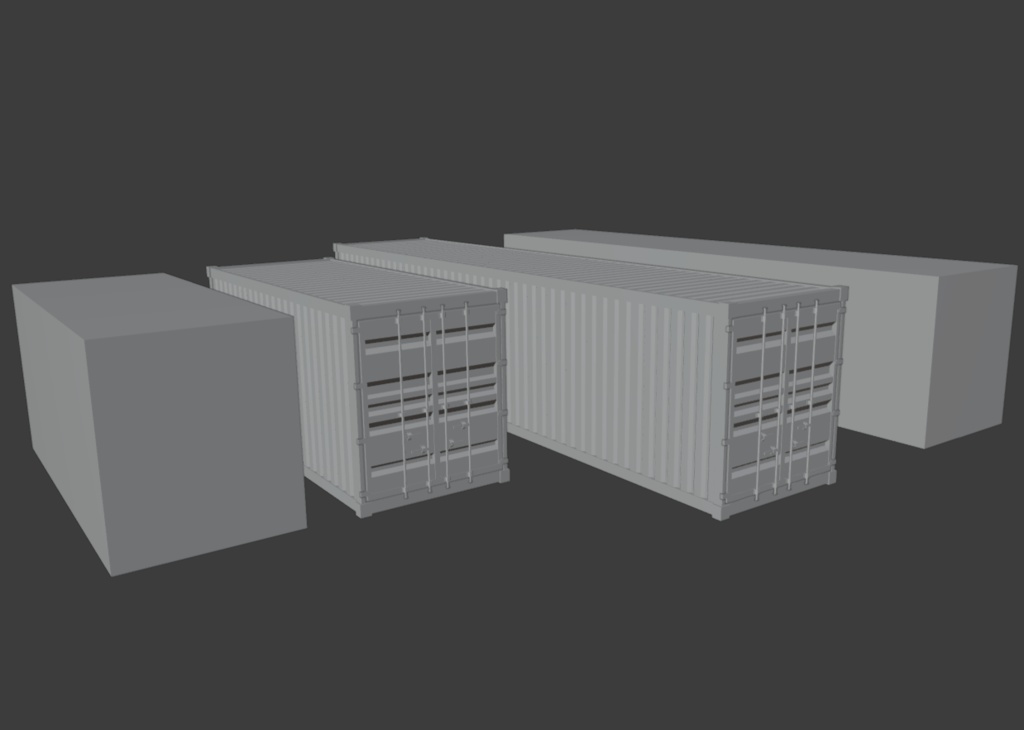 海上輸送コンテナ【3Dモデル】