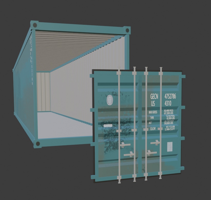 海上輸送コンテナ【3Dモデル】