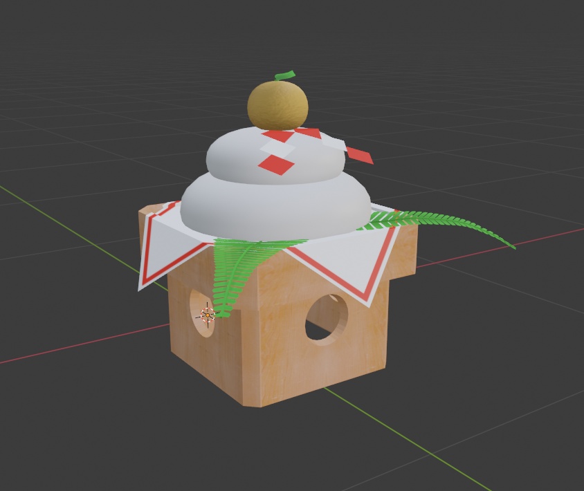 鏡餅【3Dモデル】