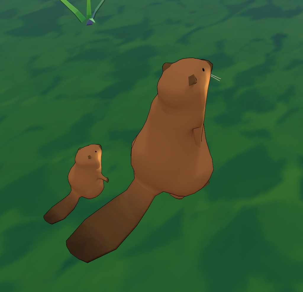 ビーバー&赤ちゃん【VRChatアバター】