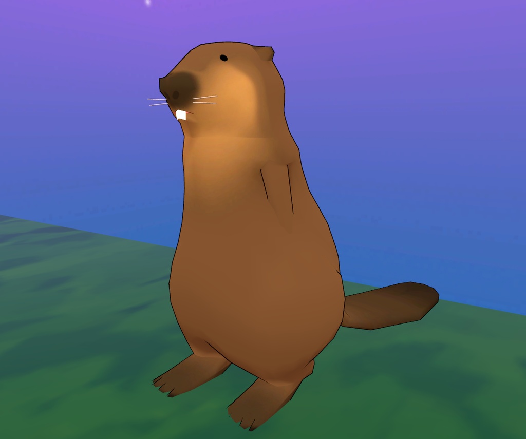 ビーバー&赤ちゃん【VRChatアバター】