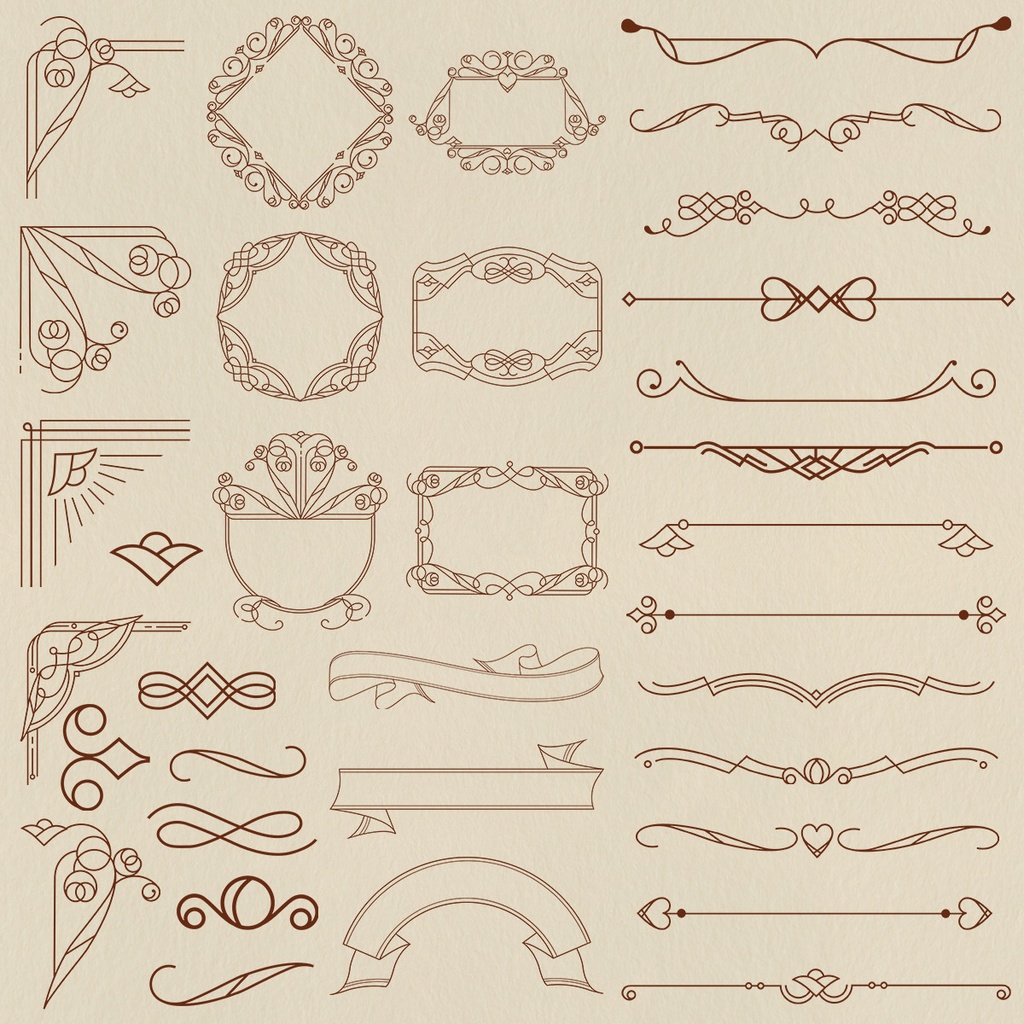 フェミニンな装飾素材