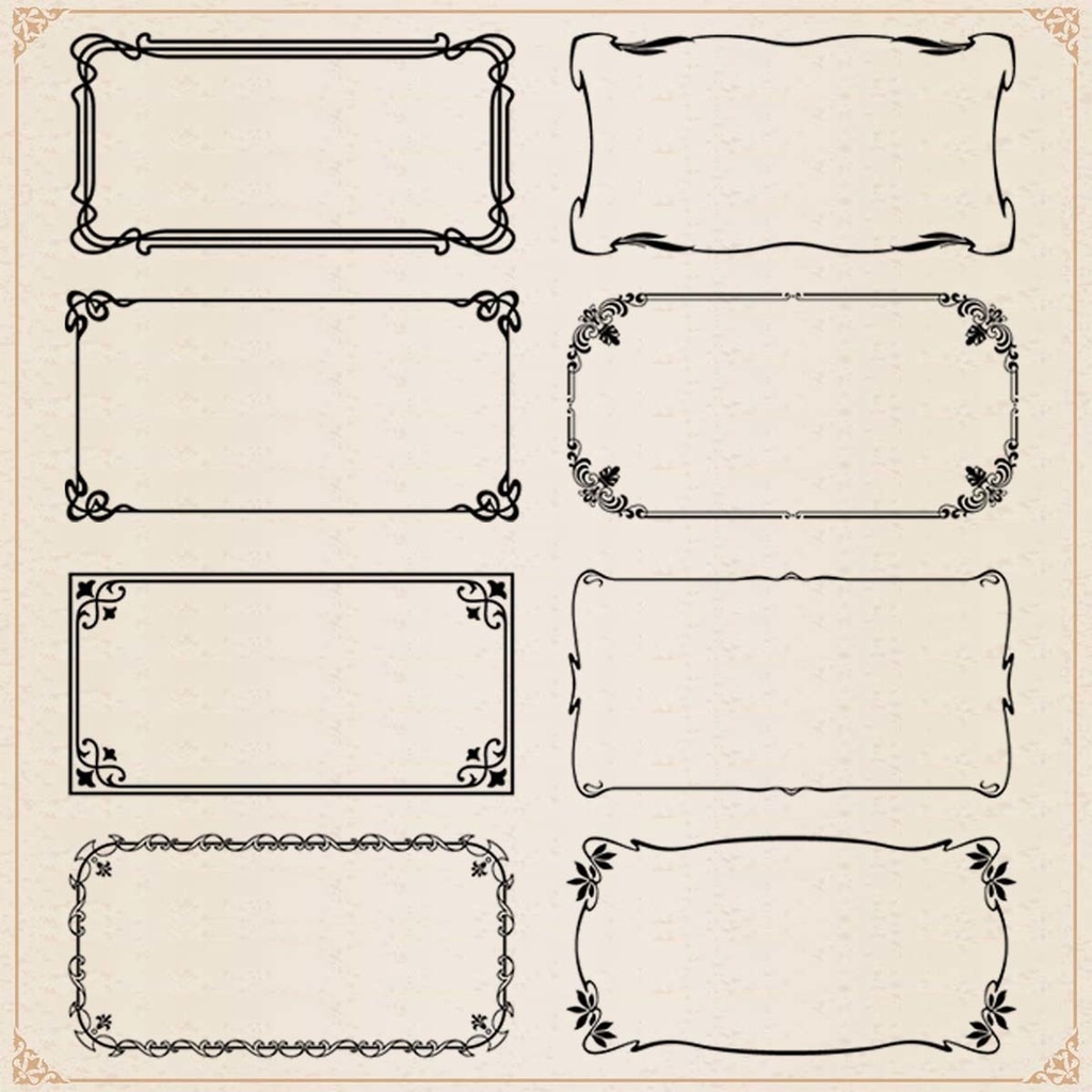 素材 アンティークなフレーム