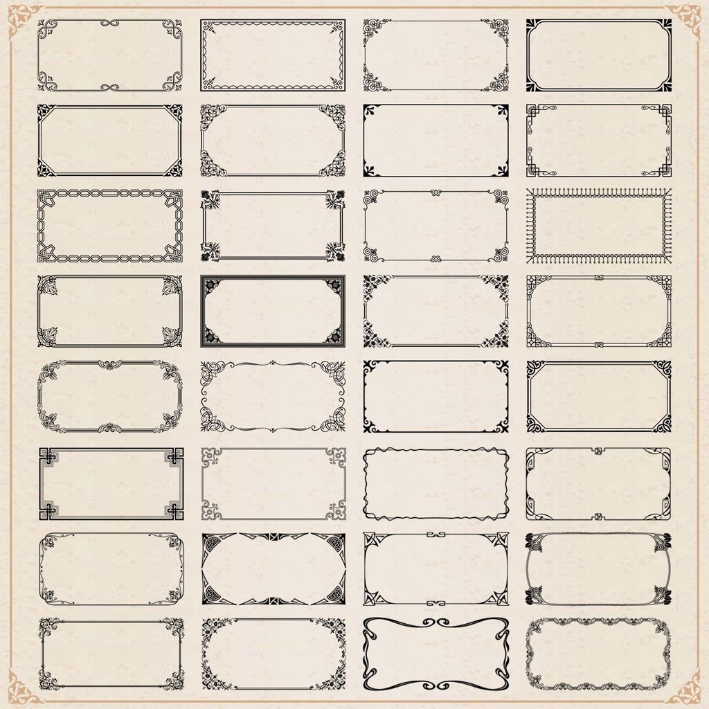 素材 アンティークなフレーム
