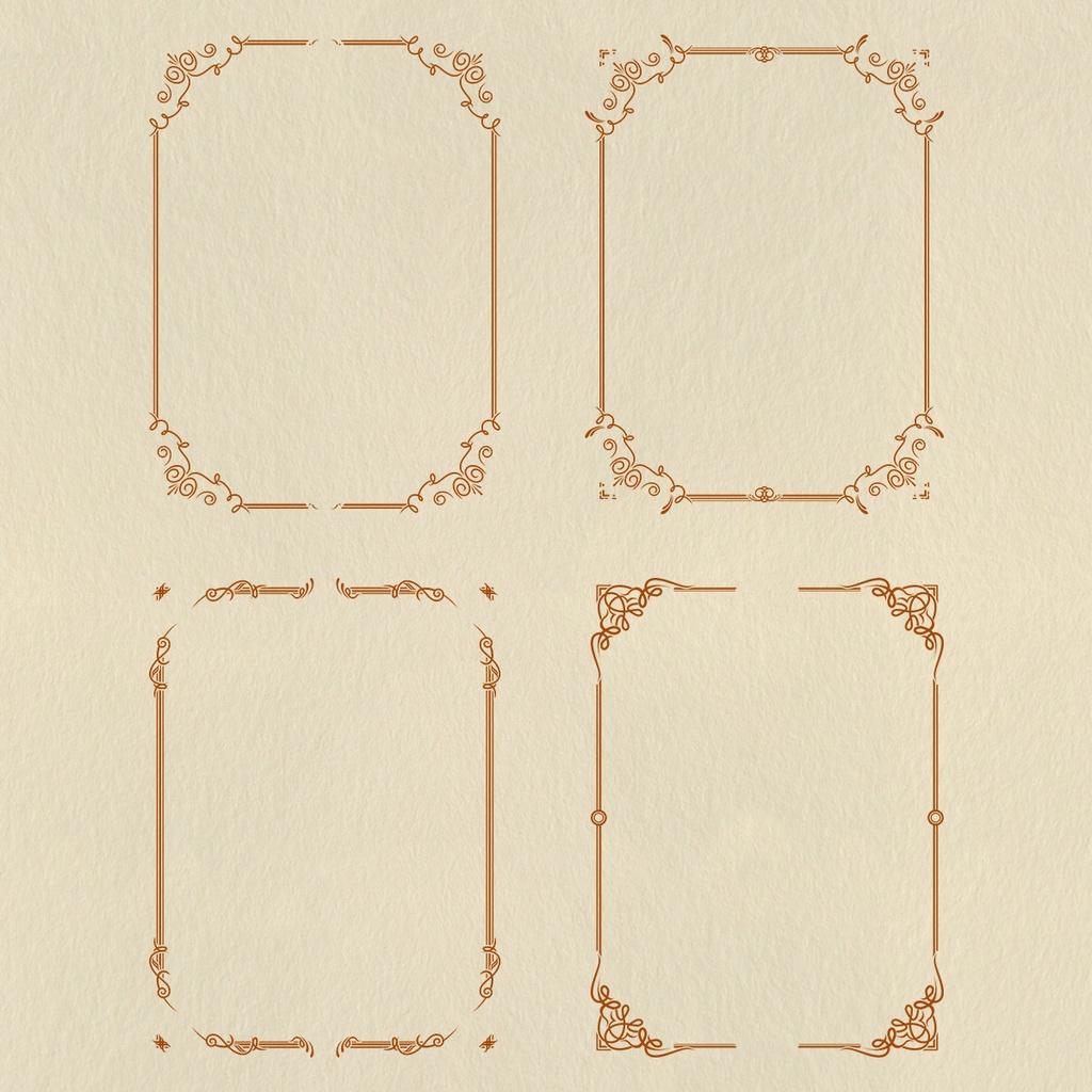 素材 アンティークなフレーム