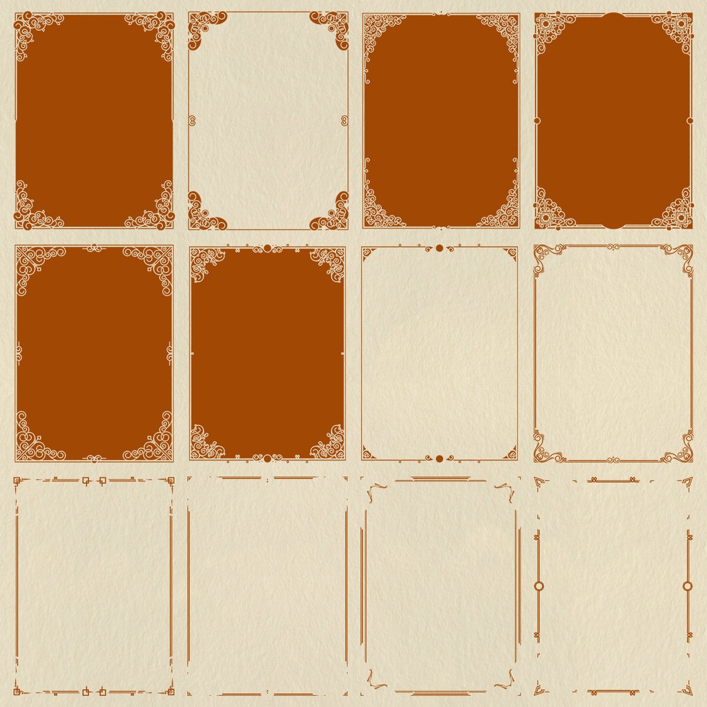 素材 アンティークなフレーム