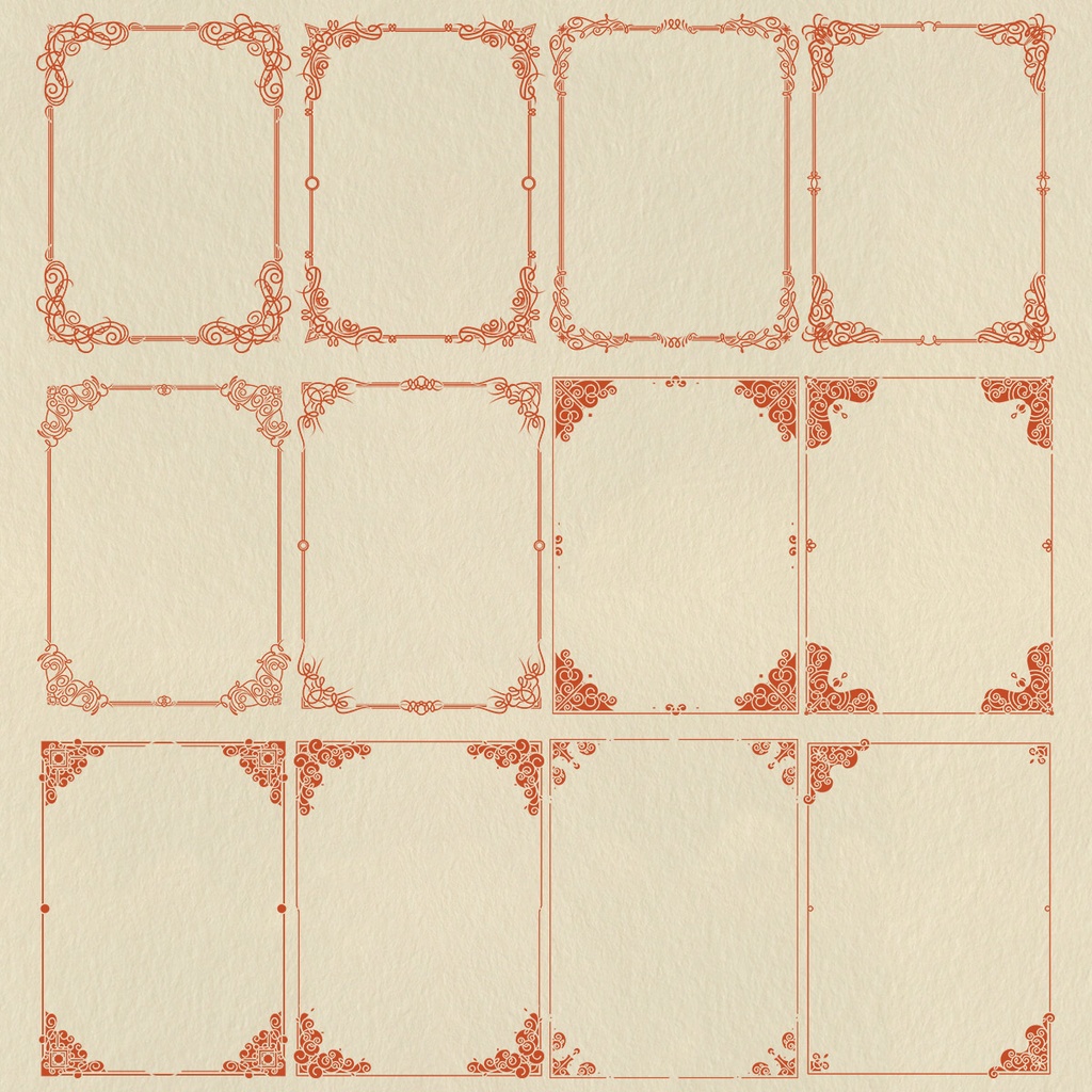 素材 アンティークなフレーム