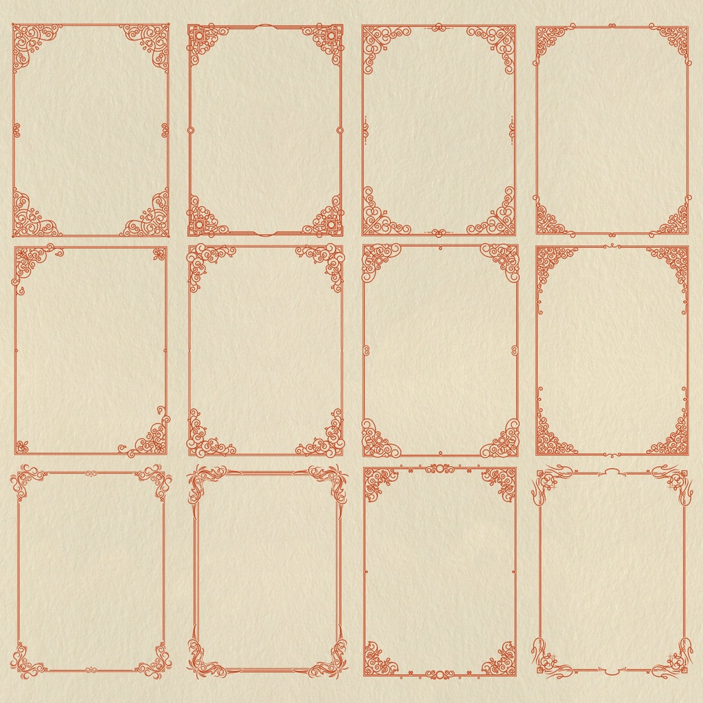 素材 アンティークなフレーム