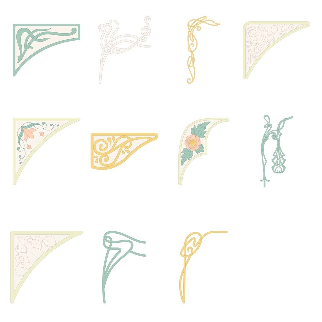 装飾用フレーム・コーナー素材