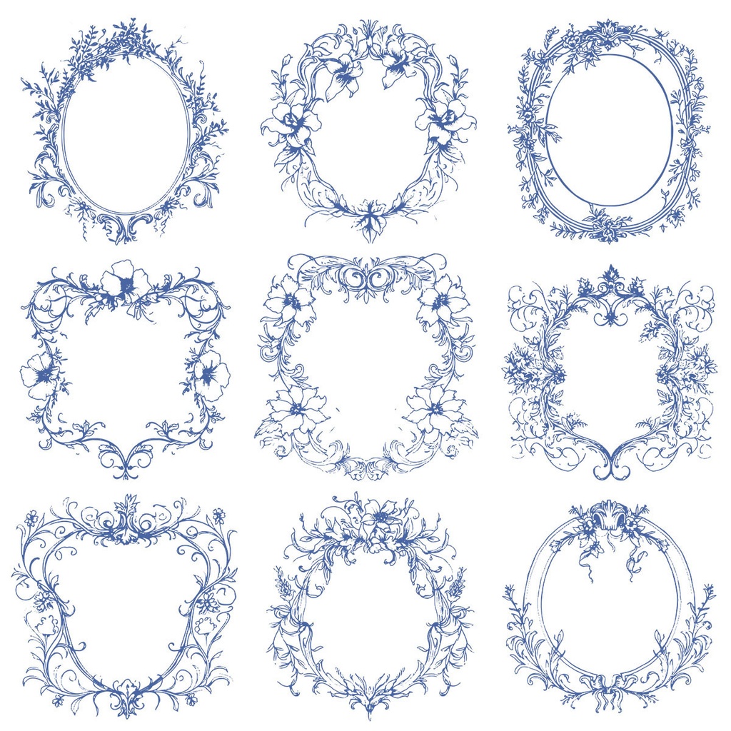 装飾的フレームパターン