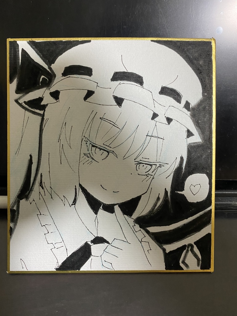 フランちゃんミニ色紙