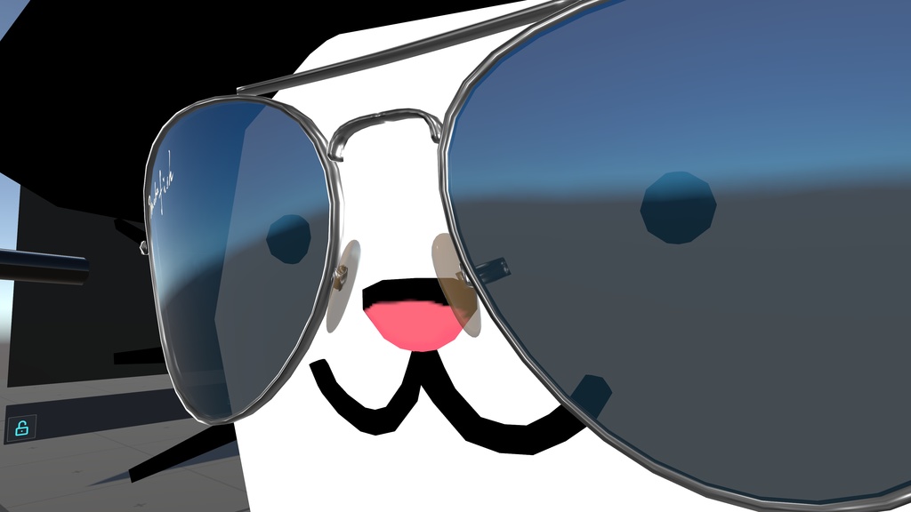 ティアドロップ型サングラス(VRChat想定)