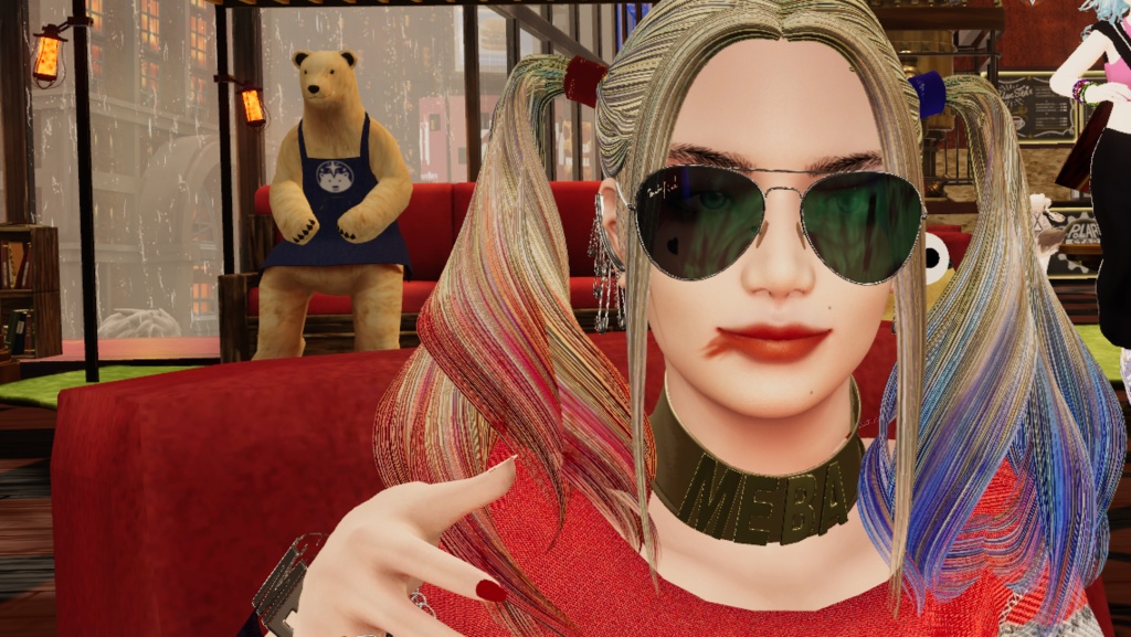 ティアドロップ型サングラス(VRChat想定)