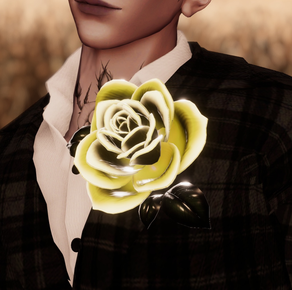 ★MA対応★開花する薔薇のフラワーホールアクセサリー[VRChat想定] 缩略图 3