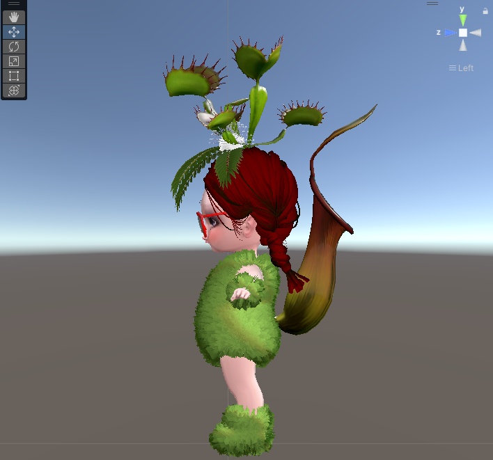 ハエトリソウとオジギソウの髪飾り[VRChat想定] 缩略图 3