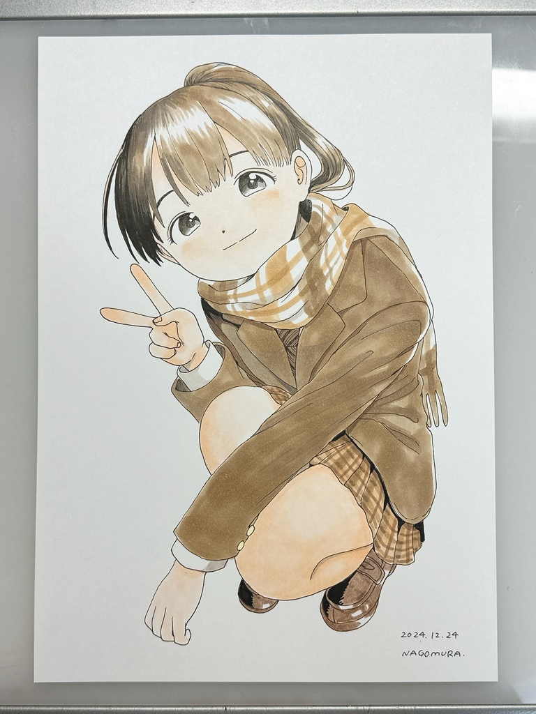 A4原画(マフラー)