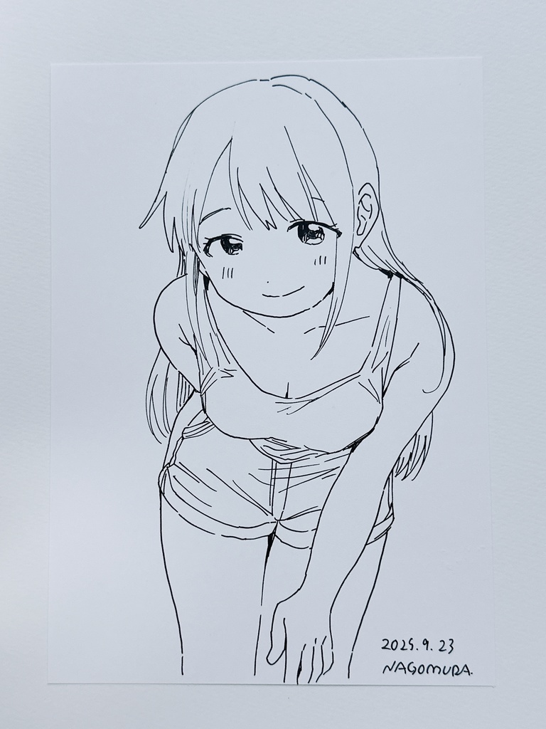 A5ドローイング「お姉さん」