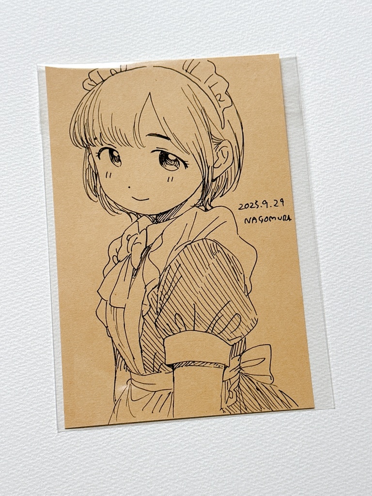 ドローイング「ほほえむ」