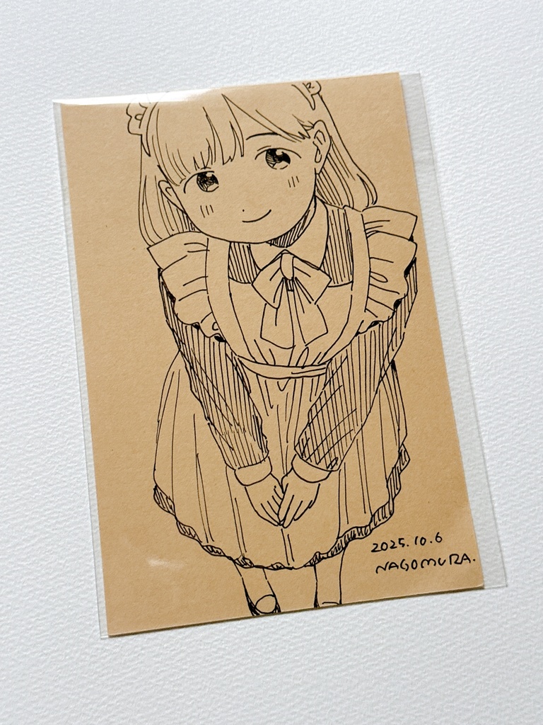 ドローイング「上目遣い」