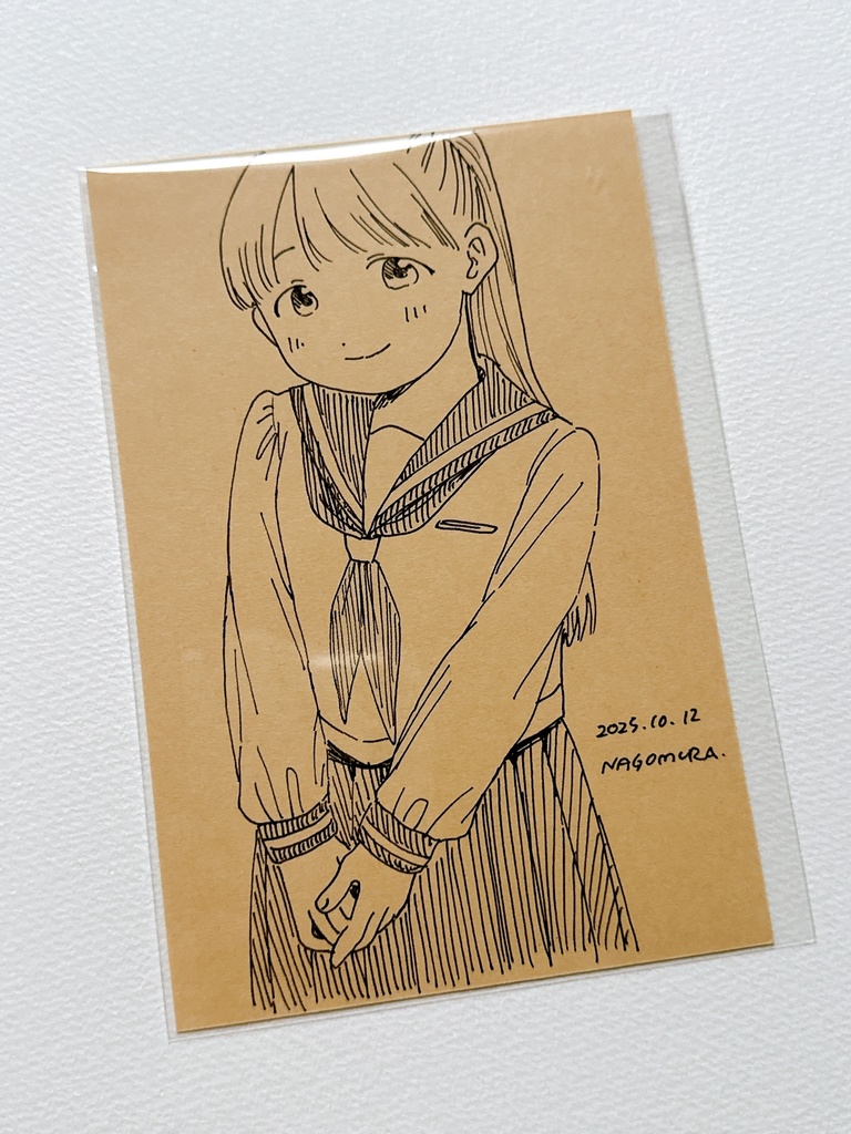 ドローイング「はにかむ」