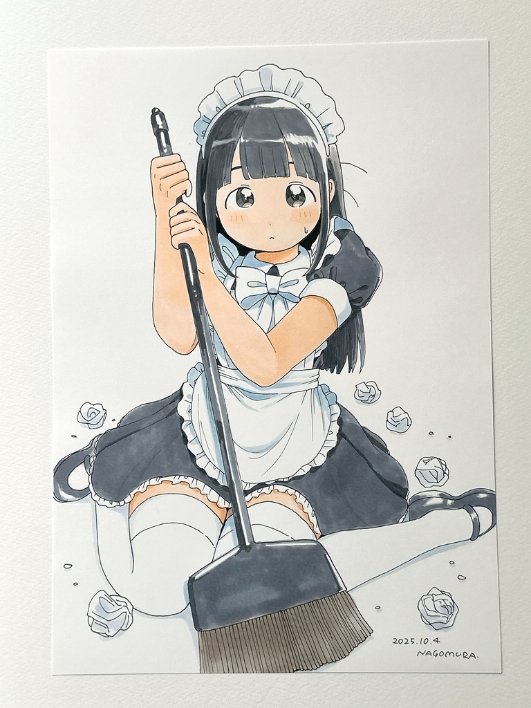 A4原画「ゴミまみれ」