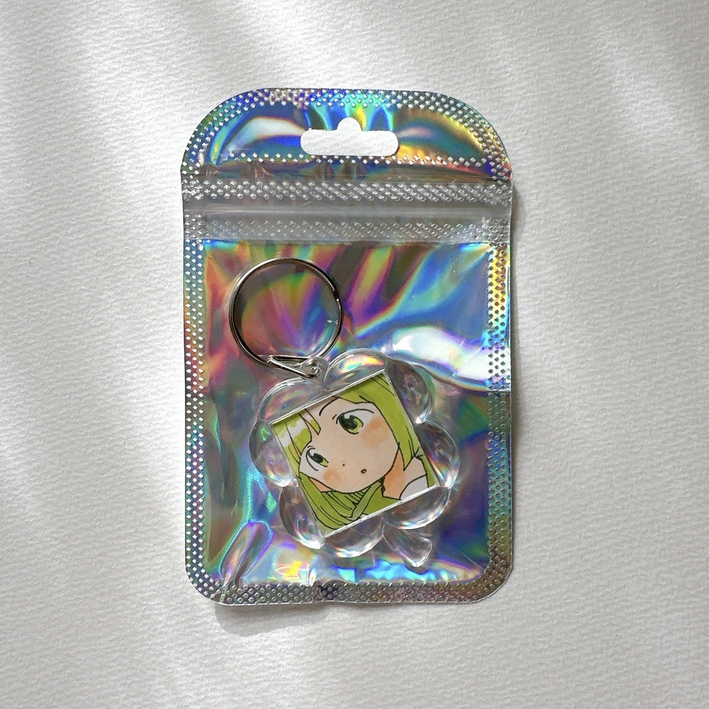 原画キーホルダー(クローバー・きょとん)