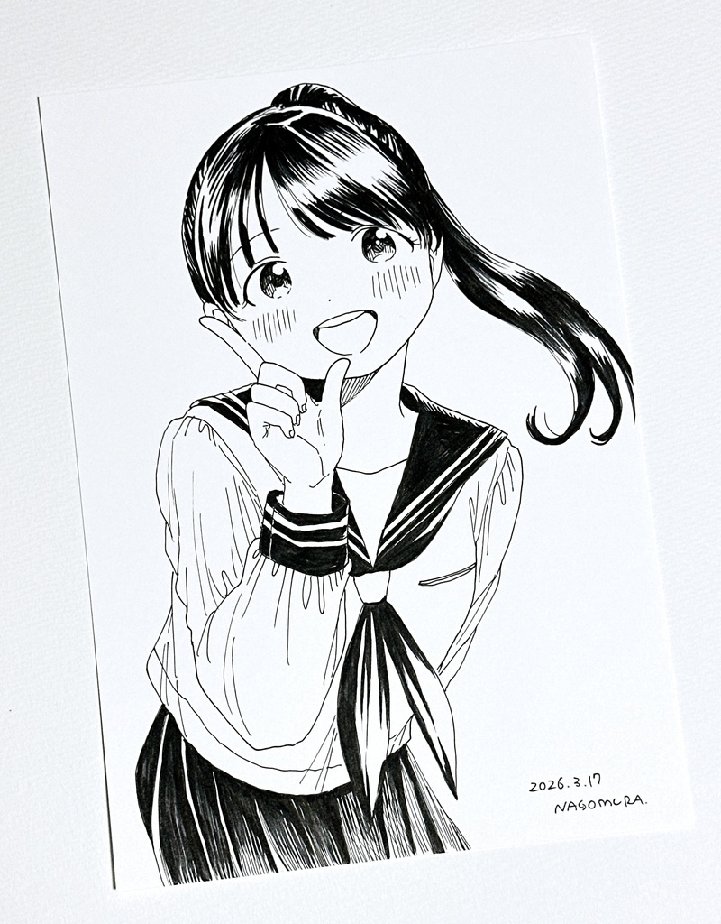 A5原画「ポニーテール」