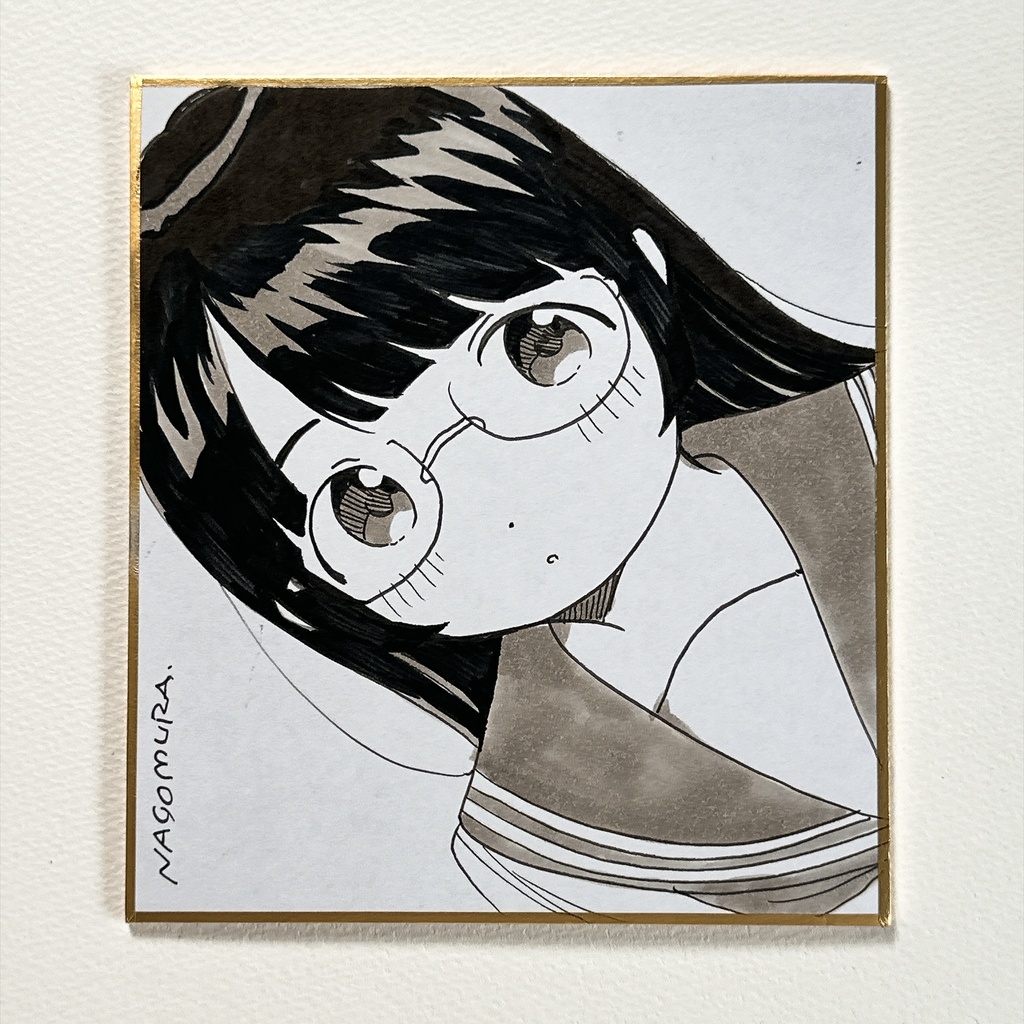 直筆ミニ色紙「姫カット」