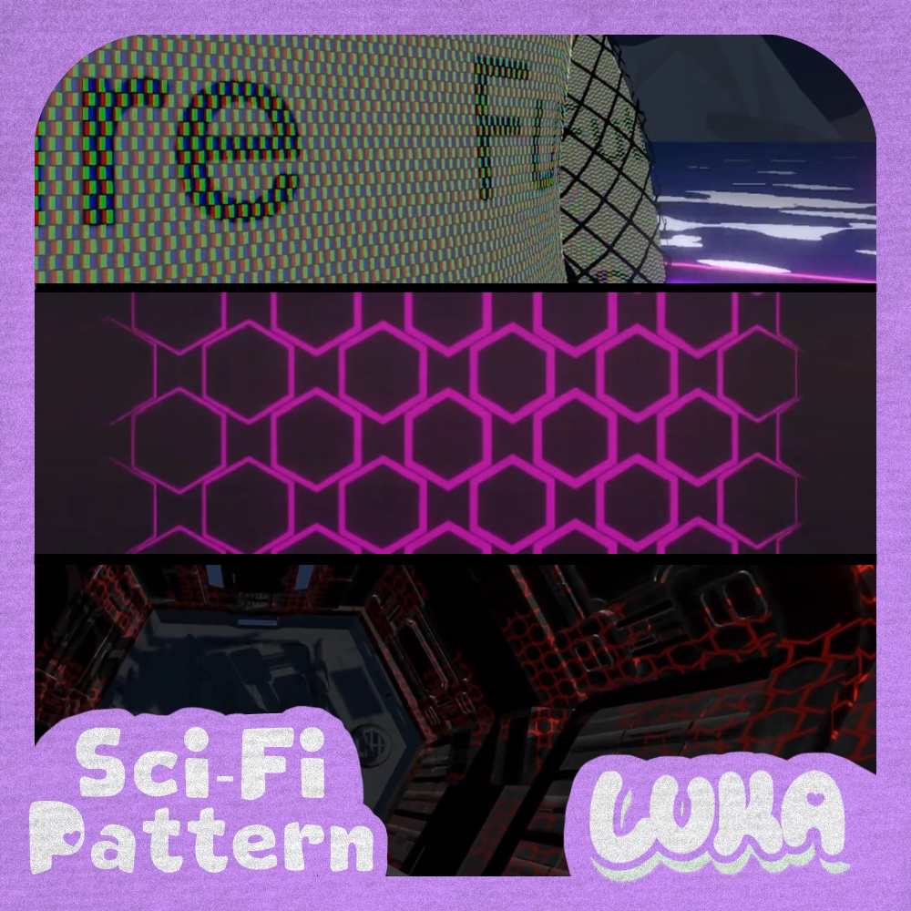 Scifi Pattern Shader (for VRChat／SF系パターンシェーダー・VRChat用)