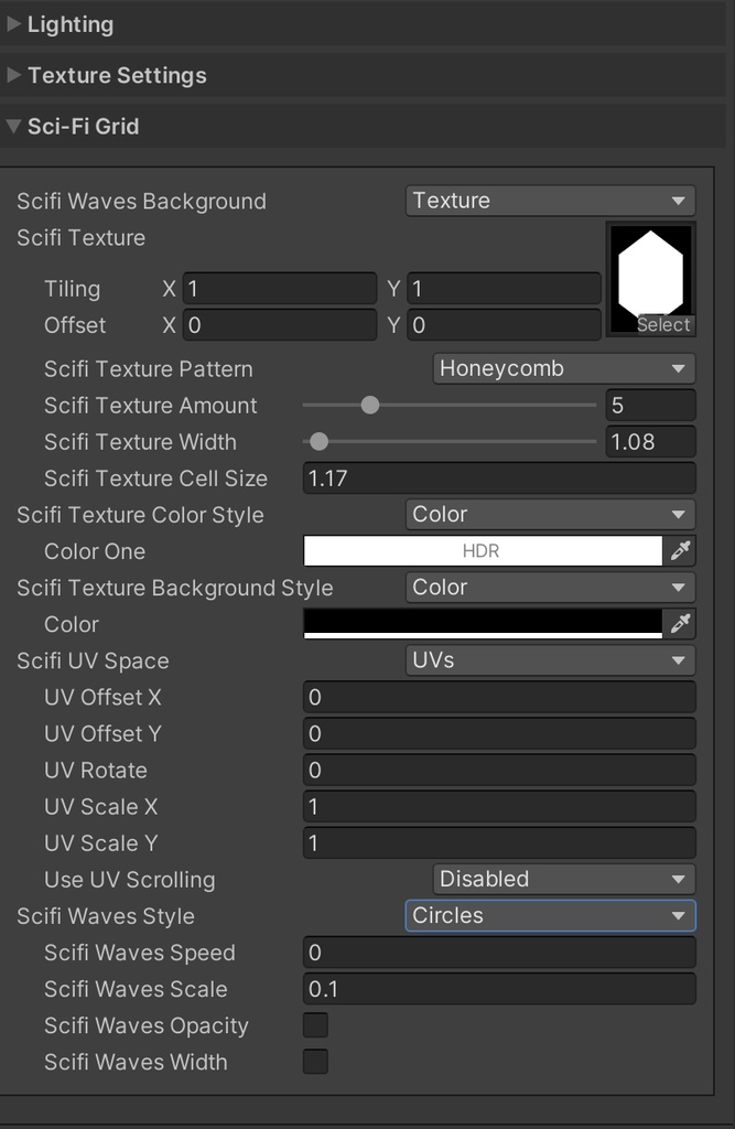 Scifi Pattern Shader (for VRChat/SF系パターンシェーダー・VRChat用)