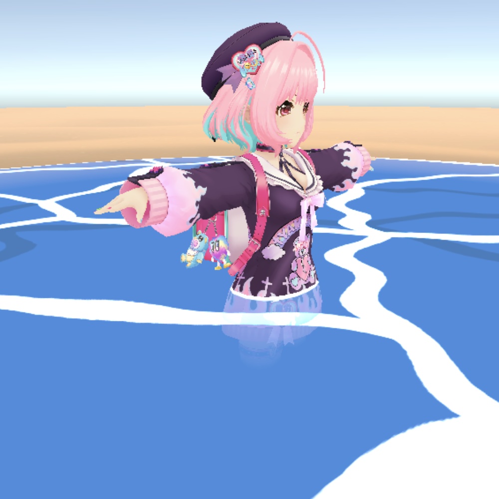 Retro Toon Water (VRChat Shader/レトロ風トゥーン水面シェーダー)