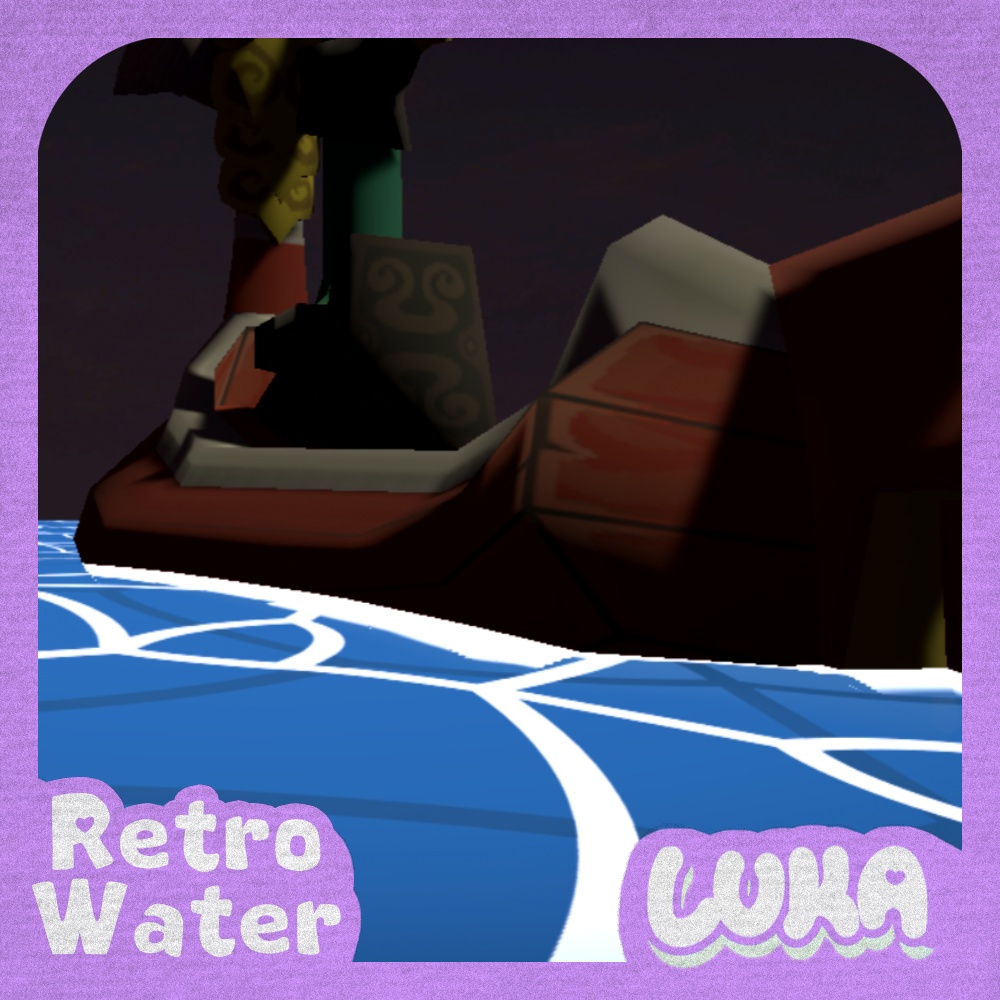 Retro Toon Water (VRChat Shader/レトロ風トゥーン水面シェーダー)