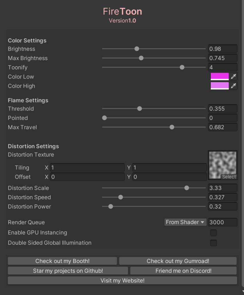 Fire Shaders (VRChat/炎シェーダー)