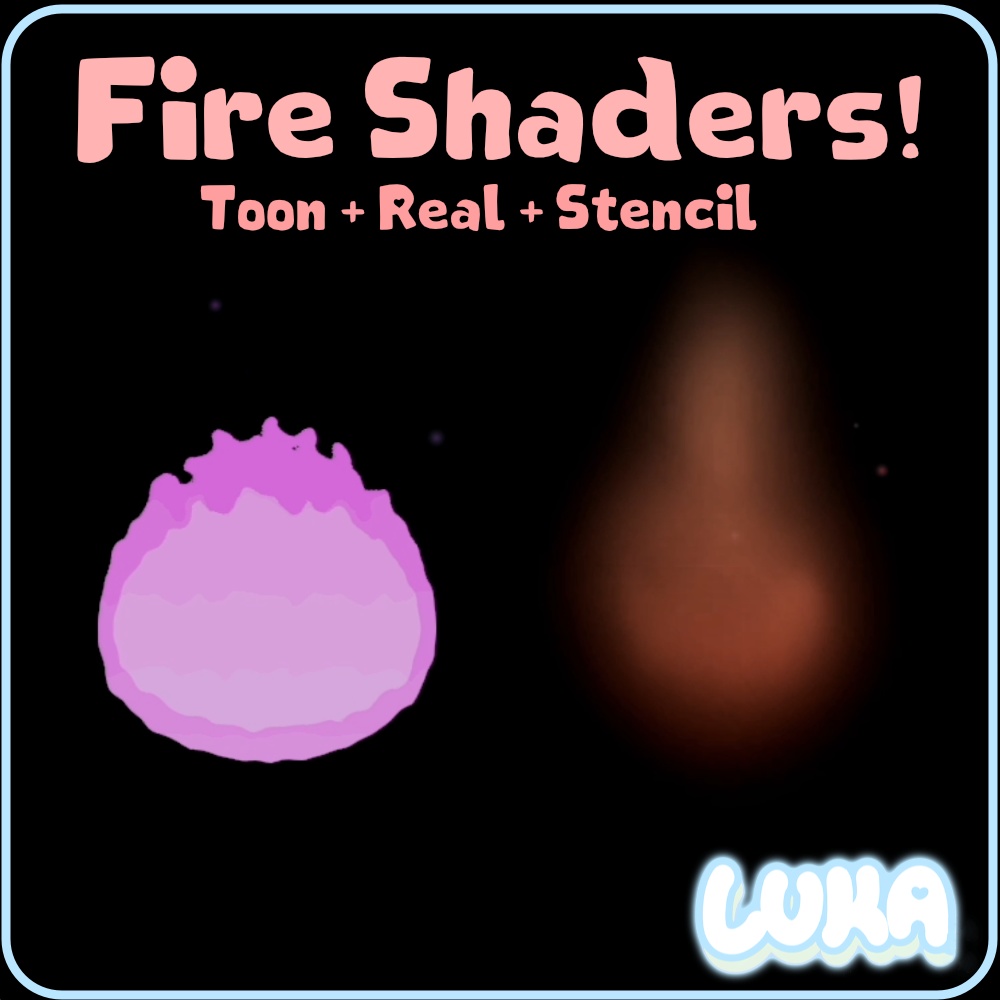 [VRChat] Fire (炎) Shaders (Toon and Real) 