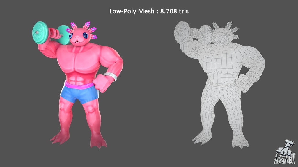 Macholote | 3D Character | VRChat-Ready Avatar