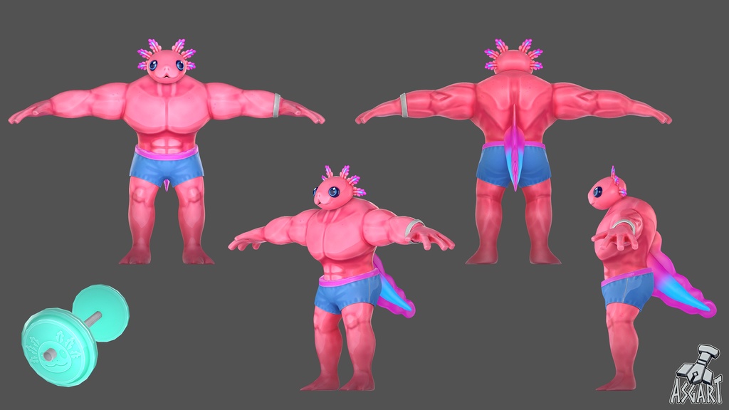 Macholote | 3D Character | VRChat-Ready Avatar