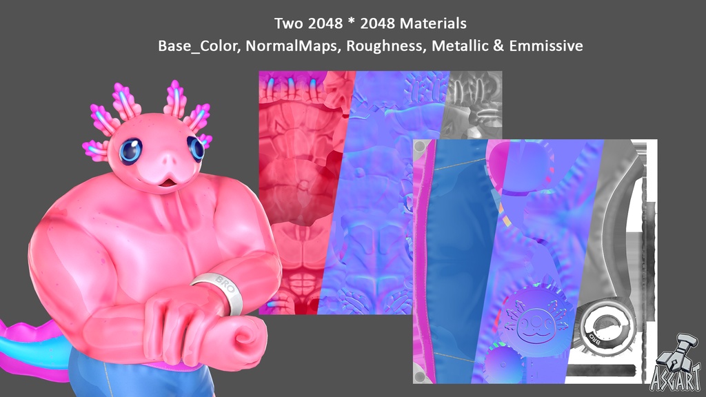 Macholote | 3D Character | VRChat-Ready Avatar